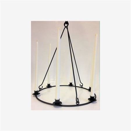 Ljusring 6ljus Svart